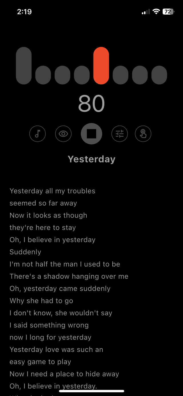 Single Mode Play Screen